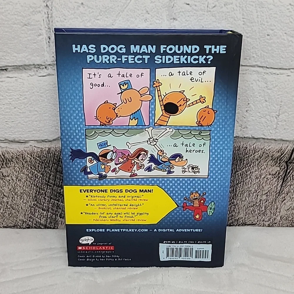 Kids/Childs Dog Man Two Book Set by Dav Pilkey 'Lord of the Fleas'/'And Cat Kid'